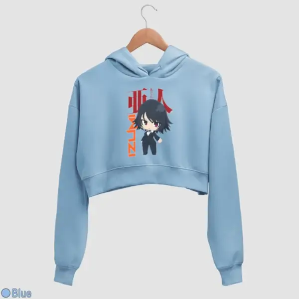 Chibi Izumi Shimomura Women's Crop Hoodie - Image 3