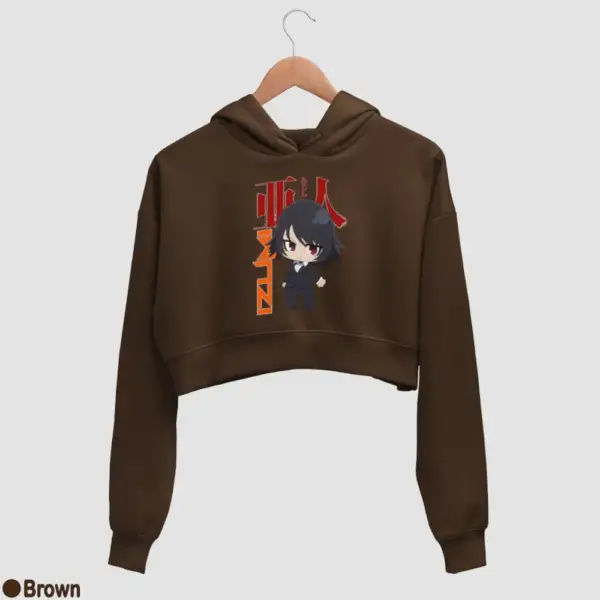 Chibi Izumi Shimomura Women's Crop Hoodie - Image 4