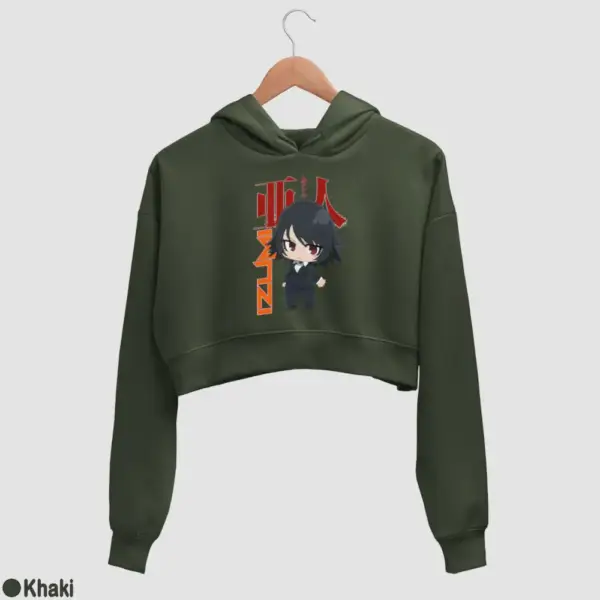 Chibi Izumi Shimomura Women's Crop Hoodie - Image 9