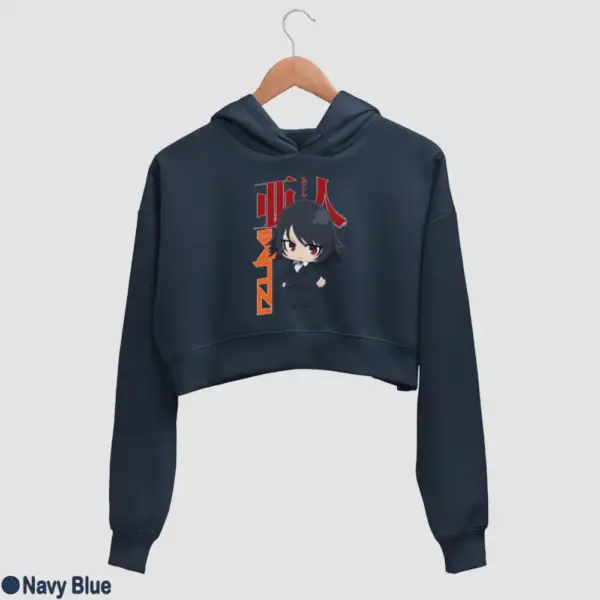 Chibi Izumi Shimomura Women's Crop Hoodie - Image 11