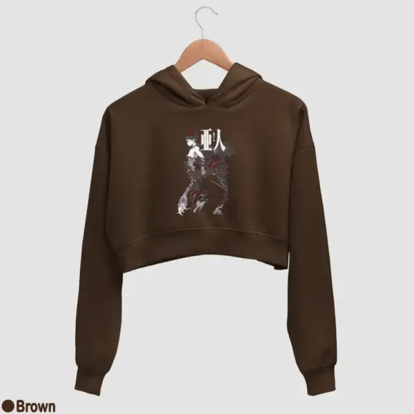 Ajin Demi-Human Women's Crop Hoodie - Image 4
