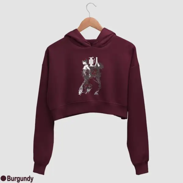 Ajin Demi-Human Women's Crop Hoodie - Image 5