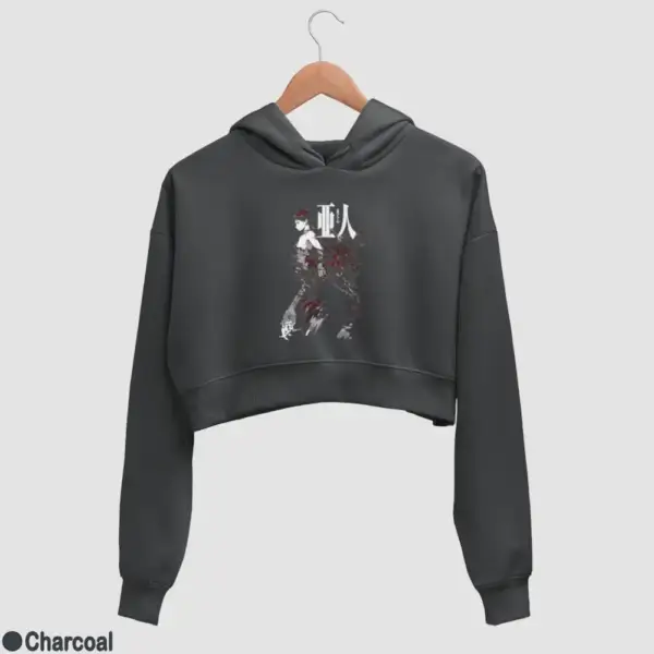 Ajin Demi-Human Women's Crop Hoodie - Image 7