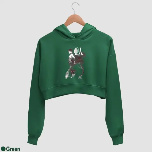 Ajin Demi-Human Women's Crop Hoodie - Image 8
