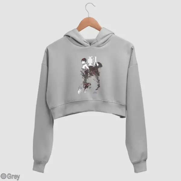 Ajin Demi-Human Women's Crop Hoodie - Image 9