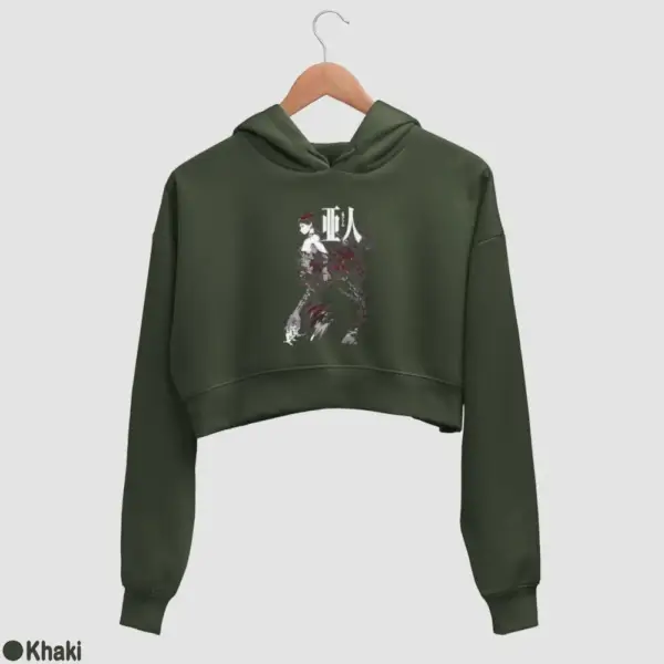 Ajin Demi-Human Women's Crop Hoodie - Image 10