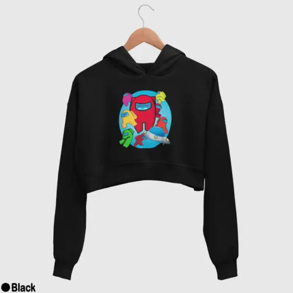 Among Us Women's Crop Hoodie - Image 2
