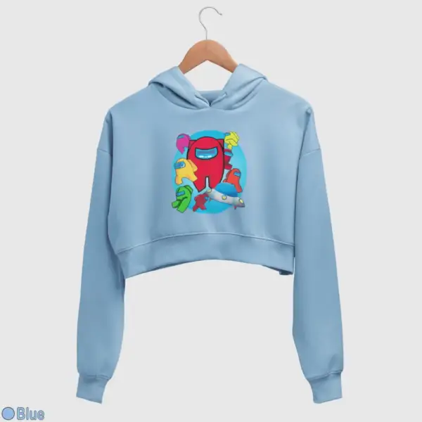 Among Us Women's Crop Hoodie - Image 3