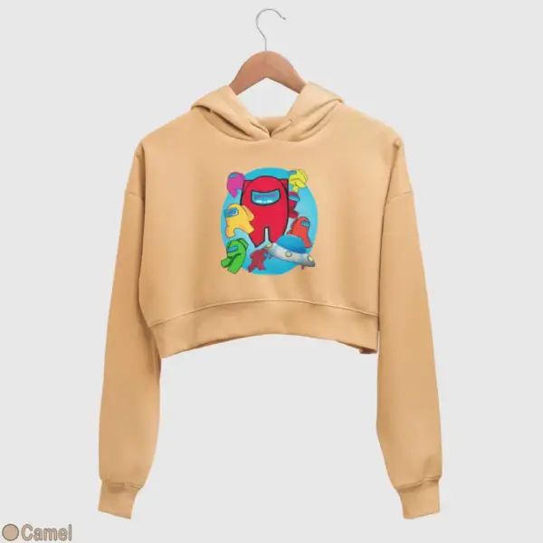 Among Us Women's Crop Hoodie - Image 6