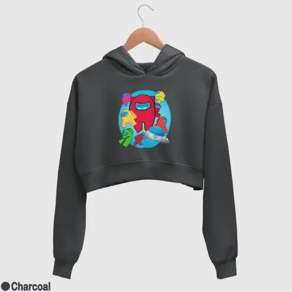Among Us Women's Crop Hoodie - Image 7