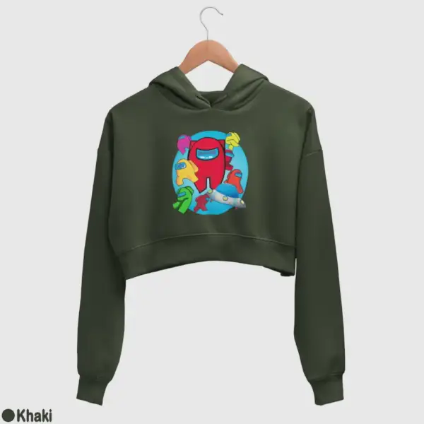 Among Us Women's Crop Hoodie - Image 10