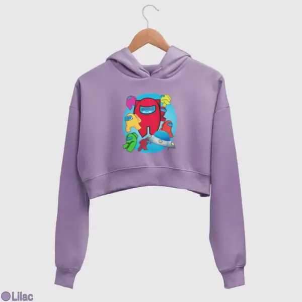 Among Us Women's Crop Hoodie - Image 11
