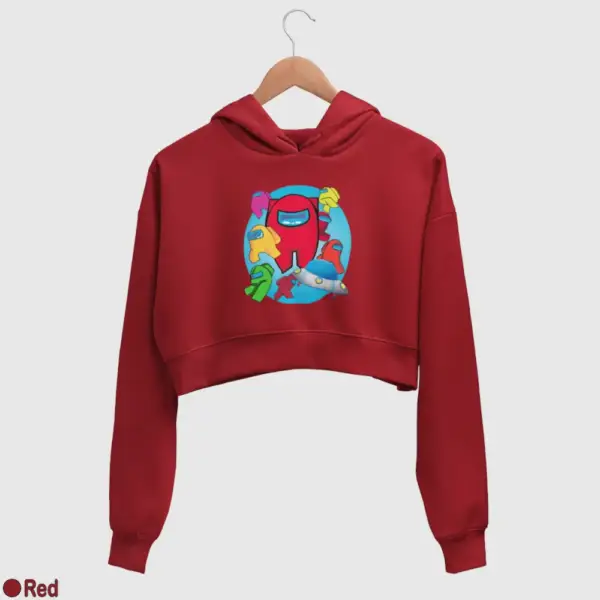 Among Us Women's Crop Hoodie - Image 17