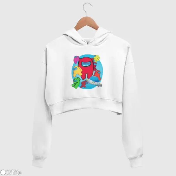 Among Us Women's Crop Hoodie - Image 19
