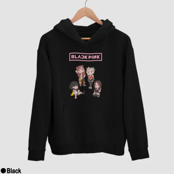 Chibi Black Pink Men's Hoodie - Image 2