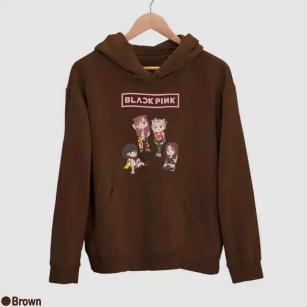 Chibi Black Pink Men's Hoodie - Image 4