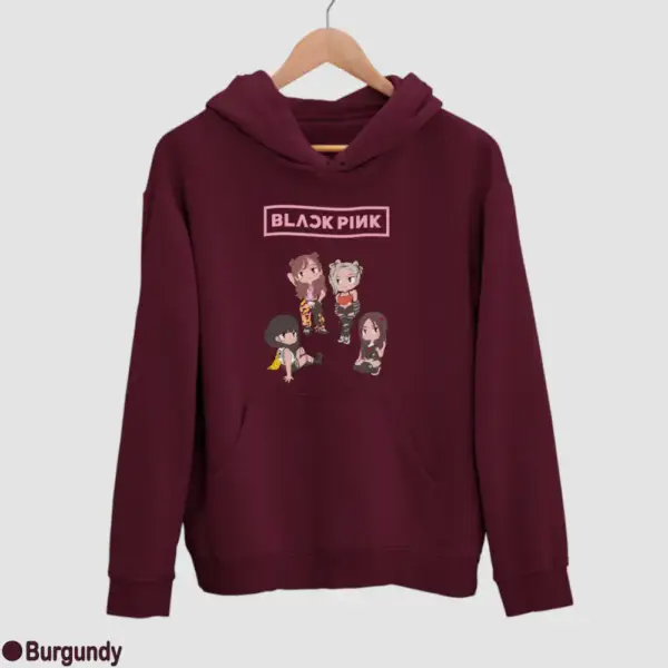 Chibi Black Pink Men's Hoodie - Image 5