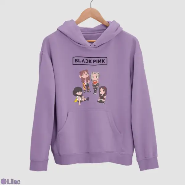 Chibi Black Pink Men's Hoodie - Image 11