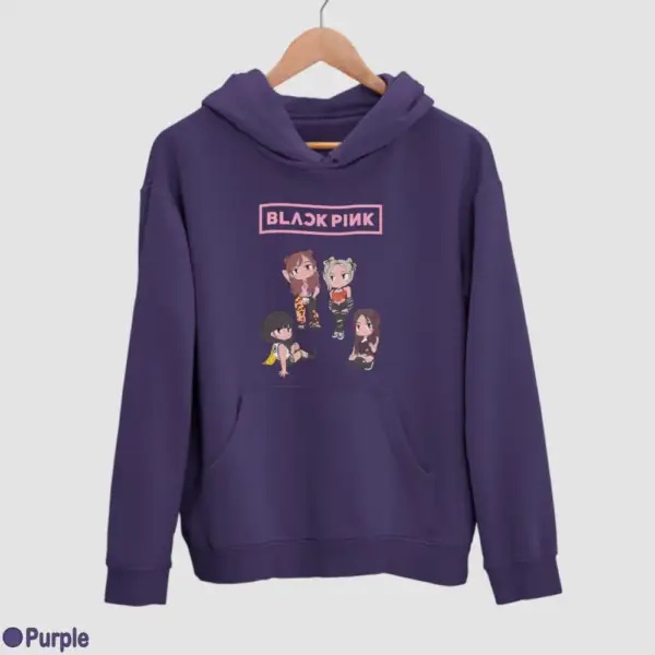 Chibi Black Pink Men's Hoodie