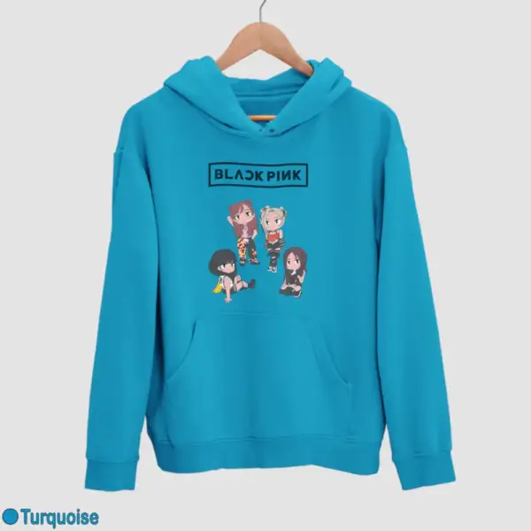Chibi Black Pink Men's Hoodie - Image 17