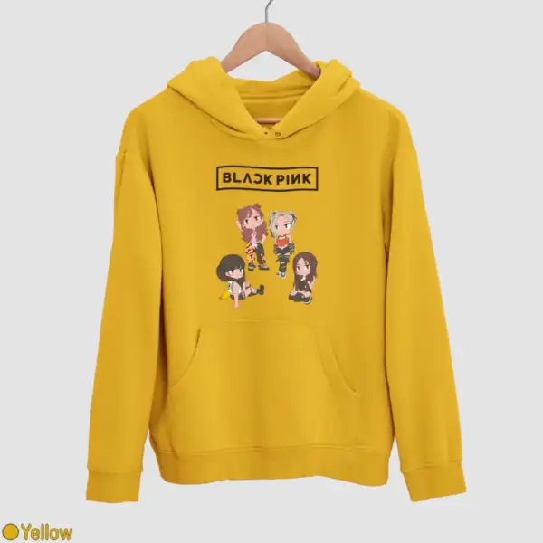 Chibi Black Pink Men's Hoodie - Image 19