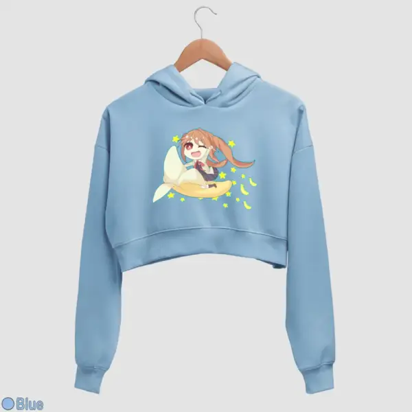 Chibi Yoshiko Hanabatake Women's Crop Hoodie - Image 3