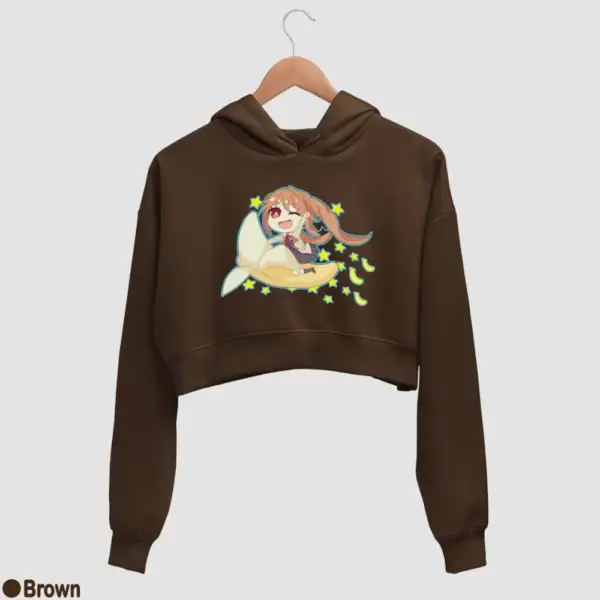 Chibi Yoshiko Hanabatake Women's Crop Hoodie - Image 4