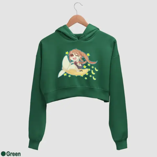 Chibi Yoshiko Hanabatake Women's Crop Hoodie - Image 8
