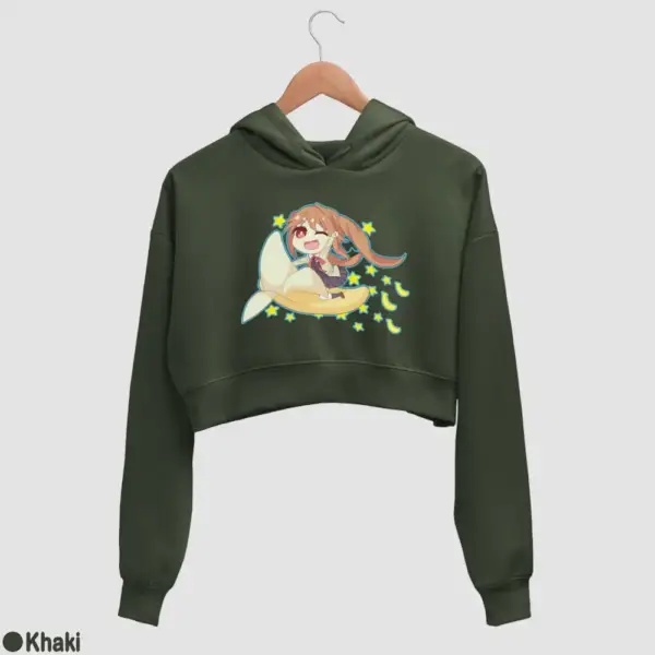 Chibi Yoshiko Hanabatake Women's Crop Hoodie - Image 10