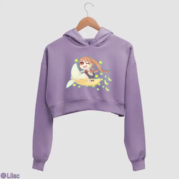 Chibi Yoshiko Hanabatake Women's Crop Hoodie - Image 11