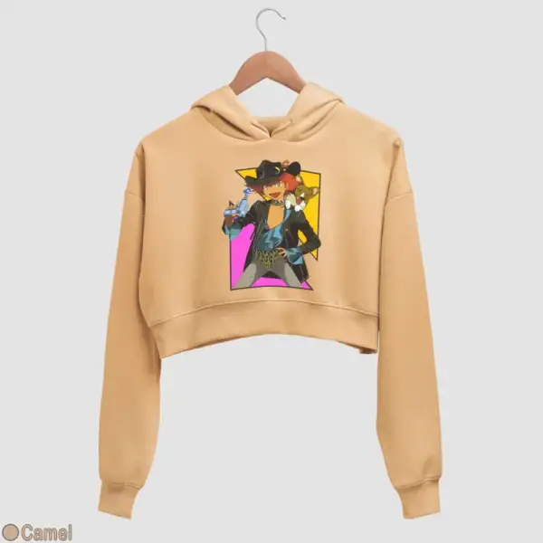 Edward and Ein Women's Crop Hoodie - Image 5