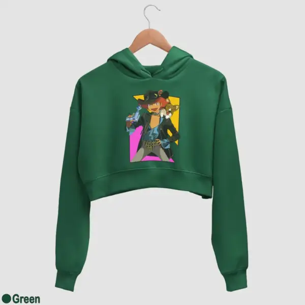 Edward and Ein Women's Crop Hoodie - Image 7