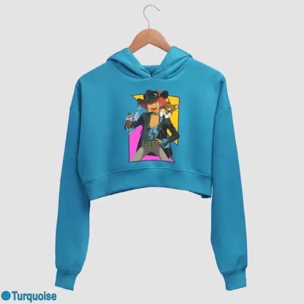 Edward and Ein Women's Crop Hoodie - Image 17