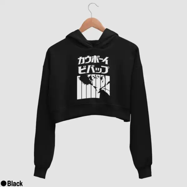 Spike Spiegel Women's Crop Hoodie - Image 2