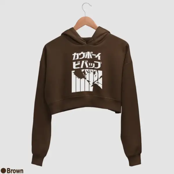 Spike Spiegel Women's Crop Hoodie - Image 4