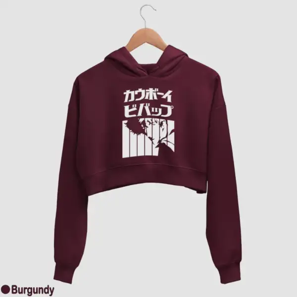 Spike Spiegel Women's Crop Hoodie - Image 5