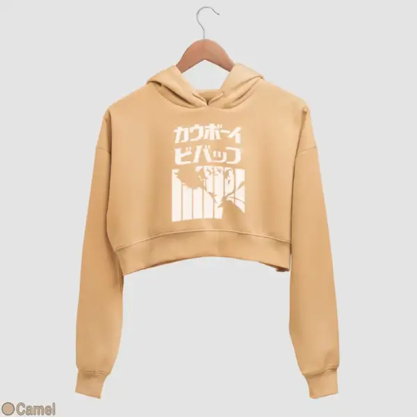 Spike Spiegel Women's Crop Hoodie - Image 6