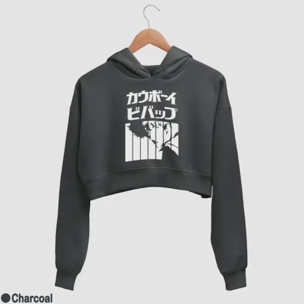 Spike Spiegel Women's Crop Hoodie - Image 7