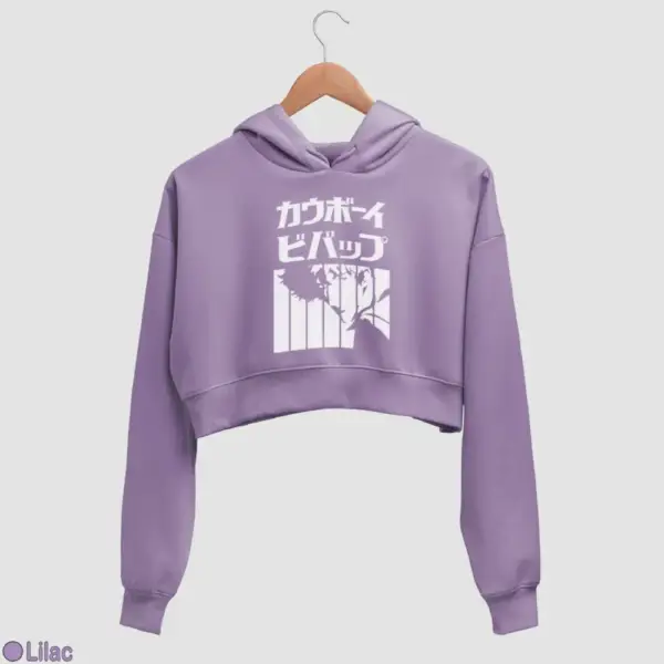 Spike Spiegel Women's Crop Hoodie - Image 10
