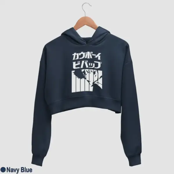 Spike Spiegel Women's Crop Hoodie - Image 11