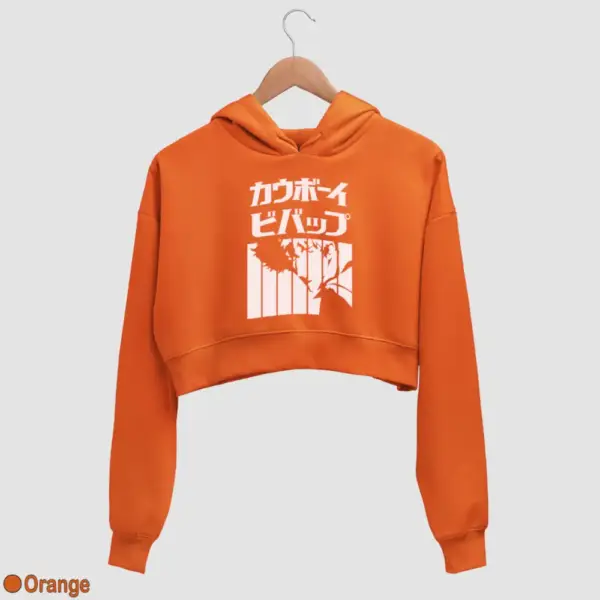 Spike Spiegel Women's Crop Hoodie - Image 12