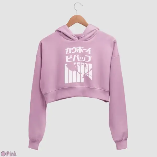 Spike Spiegel Women's Crop Hoodie - Image 13