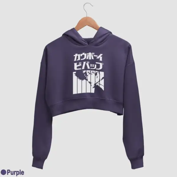 Spike Spiegel Women's Crop Hoodie - Image 15
