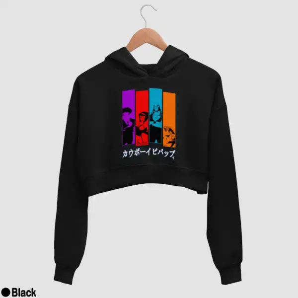 Cowboy Bebop Women's Crop Hoodie - Image 2