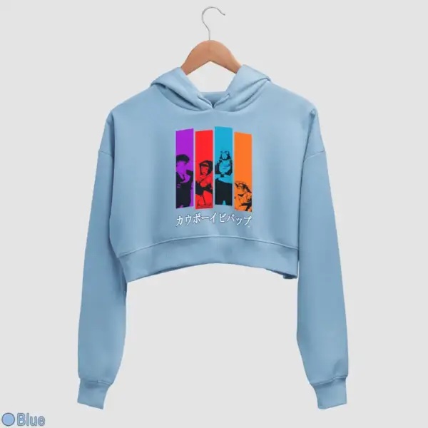 Cowboy Bebop Women's Crop Hoodie - Image 3