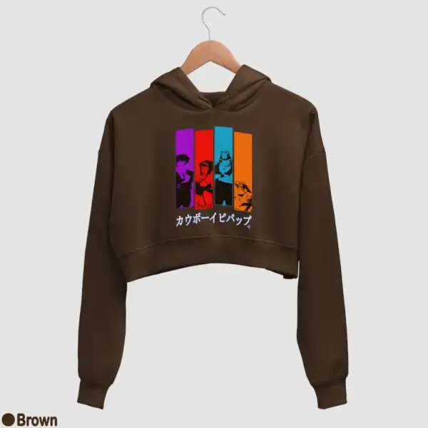 Cowboy Bebop Women's Crop Hoodie - Image 4