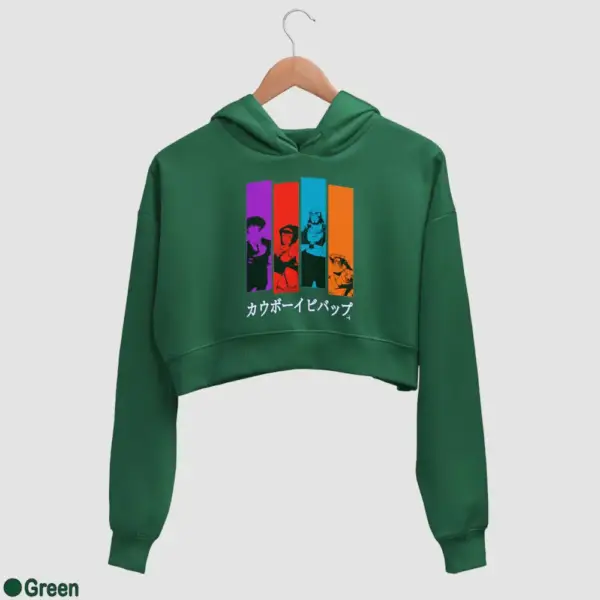 Cowboy Bebop Women's Crop Hoodie - Image 8