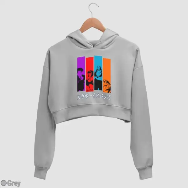 Cowboy Bebop Women's Crop Hoodie - Image 9
