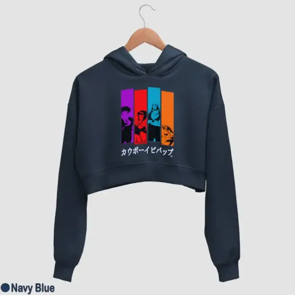 Cowboy Bebop Women's Crop Hoodie - Image 12