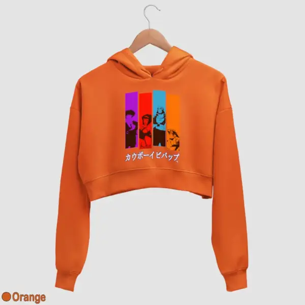 Cowboy Bebop Women's Crop Hoodie - Image 13